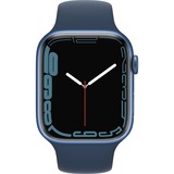 Apple Watch Series 7, Smartwatch bleu/bleu foncé, 45 mm, Aluminium, Wifi, Cellulaire