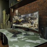 Arozzi Nova 49TUW165 49" Moniteur UltraWide gaming incurvé Vert, 1x DisplayPort, 2x HDMI, 2x USB-A, 165 Hz