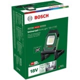 Bosch UniversalWorkLight 18V-2100 Noir, Vert, Projecteur de chantier 1500 mAh, Noir, Vert, Éclairage autonome