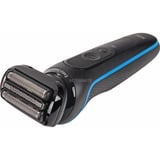 Braun Series 5 52-B1000s Rasoir à grille Noir Noir/Bleu, Rasoir à grille, Noir, Boutons, Intensif, Normal, Batterie, Lithium-Ion (Li-Ion)