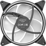 Chieftec ZF-1425RGB système de refroidissement d’ordinateur Boitier PC Ventilateur 14 cm Multicolore 1 pièce(s), Ventilateur de boîtier Noir/Blanc, Ventilateur, 14 cm, 600 tr/min, 1600 tr/min, Multicolore