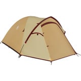 Coleman Darwin 3 Plus Summer, Tente Beige/rouge foncé