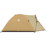 Coleman Darwin 3 Plus Summer, Tente Beige/rouge foncé
