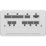 Corsair RM1000e (2025) White, 1000 Watt alimentation  Blanc, 2x 12VHPWR, 2x PCIe, Gestion des câbles
