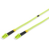 Digitus Câble de raccordement LWL, duplex, connecteur LC > LC, multimode OM5 Citron vert