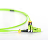 Digitus Câble de raccordement LWL, duplex, connecteur LC > LC, multimode OM5 Citron vert