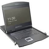 Digitus Console modulaire 19", Switch KVM Noir