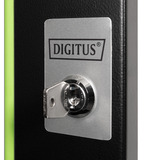 Digitus Porte avant en verre pour boîtier mural 19" 7HE série Unique, Panneau avant Noir