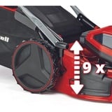 EINHELL Tondeuse à gazon professionnelle sans fil GP-CM 36/52 S Li BL, 36 Volts (2x18 Volts) Rouge/Noir
