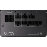 FSP VITA GM 650W unité d'alimentation d'énergie 20+4 pin ATX ATX Noir alimentation  650 W, 100 - 240 V, 50/60 Hz, 8-4 A, Actif, 100 W