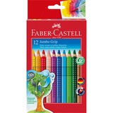 Faber-Castell Jumbo Grip Multicolore 12 pièce(s), Bundle Multicolore, 12 pièce(s)