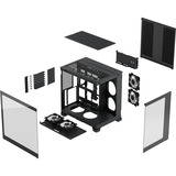 Fractal Design Fractal Design Pop 2 Vision RGB boîtier midi tower Noir | 1x USB-A | 1x USB-C | RGB | Verre Trempé