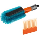 GARDENA Kit de nettoyage de brosses à vélo Cleansystem, Brosses de lavage Gris/Turquoise, 18865-34