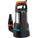 GARDENA Pompe eau propre/eau sale 19500 Sonde Aqua, Pompe submersible et pression Noir/en acier inoxydable, 9049-20