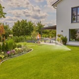 GARDENA Système d'arrosage Pipeline AquaPrecise, souterrain, Systèmes de gicleurs Gris/Turquoise