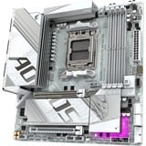 GIGABYTE B850M A ELT WF6E ICE carte mère socket AM5 Argent/Blanc, RAID, 2,5Gb-LAN, WLAN, BT, Sound, µATX