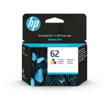 HP N° 62 tricolore (C2P06AE), Encre Standard, Cyan, Magenta, Jaune, Encre à colorant, 4,5 ml, 1 pièce(s), 165 pages