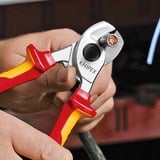 KNIPEX Coupe-câbles 95 16 165, Tenailles de cran isolées par gaines bi-matière, certifiées VDE