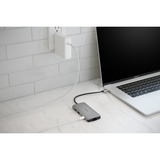 Kensington UH1400P Station d’accueil mobile USB-C 8 en 1 sans pilote, Station d'accueil Argent, USB 3.2 Gen 1 (3.1 Gen 1) Type-C, 85 W, 10,100,1000 Mbit/s, Noir, Argent, MicroSD (TransFlash), SD, Chine