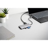 Kensington UH1400P Station d’accueil mobile USB-C® 8 en 1 sans pilote, Station d'accueil Argent, USB 3.2 Gen 1 (3.1 Gen 1) Type-C, 85 W, 10,100,1000 Mbit/s, Noir, Argent, MicroSD (TransFlash), SD, Chine