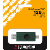 Kingston DataTraveler Duo 128 Go, Clé USB Vert/Noir, DTDEG2/128Go