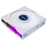 Lian Li UNI FAN TL120 LCD ventilateur de boîtier RGB  Blanc, 124 x 120 x 28 mm, Reverse Blade, 124 mm
