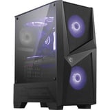 MSI MAG FORGE 100M boîtier midi tower Noir | 2x USB-A | RGB | Verre Trempé