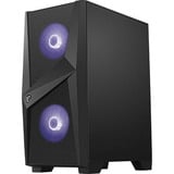 MSI MAG FORGE 100M boîtier midi tower Noir | 2x USB-A | RGB | Verre Trempé
