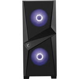 MSI MAG FORGE 100M boîtier midi tower Noir | 2x USB-A | RGB | Verre Trempé
