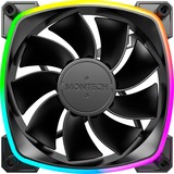Montech RX120 PWM 120x120x25 ventilateur de boîtier RGB  Noir, 120 x 120 x 25 mm
