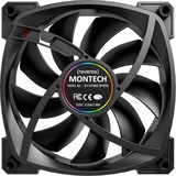 Montech RX120 PWM 120x120x25 ventilateur de boîtier RGB  Noir, 120 x 120 x 25 mm