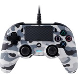 Nacon Camo Wired Compact Controller Multicolore USB Manette de jeu Analogique PlayStation 4 Camouflage/gris, Manette de jeu, PlayStation 4, Touche Options, Touche Partage, Analogique, Avec fil, USB