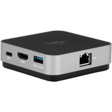 OWC USB-C Travel Dock E, Station d'accueil Gris/Noir