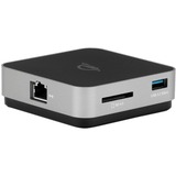 OWC USB-C Travel Dock E, Station d'accueil Gris/Noir