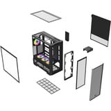 Thermaltake  boîtier midi tower Noir | 2x USB-A | 1x USB-C | RGB | Window