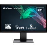 ViewSonic VP2788-5K écran plat de PC 68,6 cm (27") 5120 x 2880 pixels 5K Ultra HD LED Noir Moniteur Noir, 1x DisplayPort, 1x HDMI, 2x USB-C, 2x USB-A, 2x Thunderbolt, 68,6 cm (27"), 5120 x 2880 pixels, 5K Ultra HD, LED, 5 ms, Noir