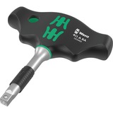 Wera 411 A RA Tournevis adaptateur à poignée en T avec fonction de cliquet, 1/4" Noir/Vert