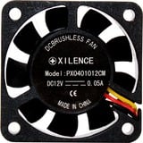 Xilence XPF40.W Boitier PC Ventilateur 4 cm Noir, Ventilateur de boîtier Noir, Ventilateur, 4 cm, 4500 tr/min, 19 dB, 6,9 cfm, Noir