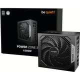 be quiet! Power Zone 2 alimentation  modulaire 1000 watt Noir, 1x 12V-2x6, 3x PCIe, 80 Plus Platinum, 1000 W, 100 - 240 V, 1070 W, 50/60 Hz, 13 A, 6,5 A