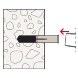 fischer EA II M6 R, Cheville Acier inoxydable