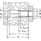 fischer EA II M6 R, Cheville Acier inoxydable