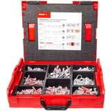 fischer L-Boxx 102 Elektro (670), Cheville Gris clair/Rouge