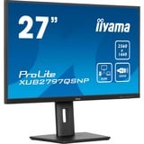 iiyama ProLite XUB2797QSNP-B1 27" Moniteur  Noir (Mat), HDMI, DisplayPort, USB-C, LAN, Audio