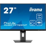 iiyama ProLite XUB2797QSNP-B1 27" Moniteur  Noir (Mat), HDMI, DisplayPort, USB-C, LAN, Audio