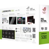 ASUS ROG Astral - -RTX5080-16G-WHITE NVIDIA GeForce RTX 5080 16 Go GDDR7, Carte graphique Blanc, GeForce RTX 5080, 16 Go, GDDR7, 256 bit, 7680 x 4320 pixels, PCI Express 5.0