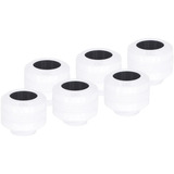 Alphacool Eiszapfen PRO 13mm HardTube Raccord à visser G1/4 - Blanc, Connecteur Blanc/Noir