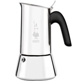 Bialetti Venus 0,23 L Noir, Acier inoxydable, Machine à expresso Argent, 0,23 L, Noir, Acier inoxydable, 4 tasses, Acier inoxydable, Venus Induction, CE