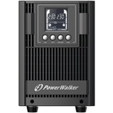 BlueWalker VFI 2000 AT Double-conversion (en ligne) 2 kVA 1800 W 4 sortie(s) CA, UPS Noir, Double-conversion (en ligne), 2 kVA, 1800 W, Sinusoïde pur, 80 V, 300 V
