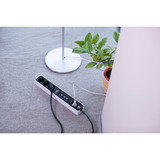 Brennenstuhl Multiprise Connect Ecolor WLAN 4 prises Blanc/Noir