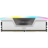 Corsair Vengeance RGB 32 Go DDR5-6000 (2x 16 Go) mémoire vive Blanc, CMH32GX5M2D6000Z38W, XMP, EXPO